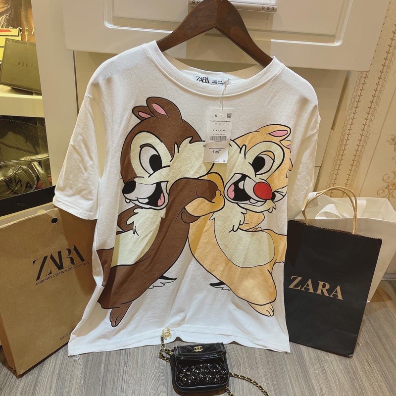 [Mã WASKT410K giảm 10K đơn 50K] ÁO PHÔNG CHUỘT DISNEY ZR FORM SUÔNG COTTON