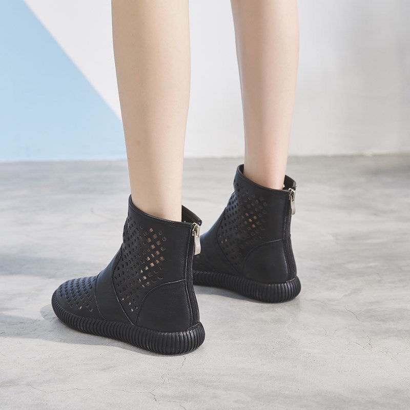 Giày Bốt Martin Anh Quốc Đế Bằng Thiết Kế Mới Mùa Hè 2021 Cho Nữ