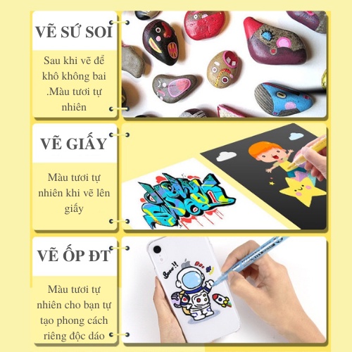 [1 Bút ]Bút Sơn Acrylic Leto Vẽ Trên Nhiều Chất Liệu Vẽ Graffiti- Repaint