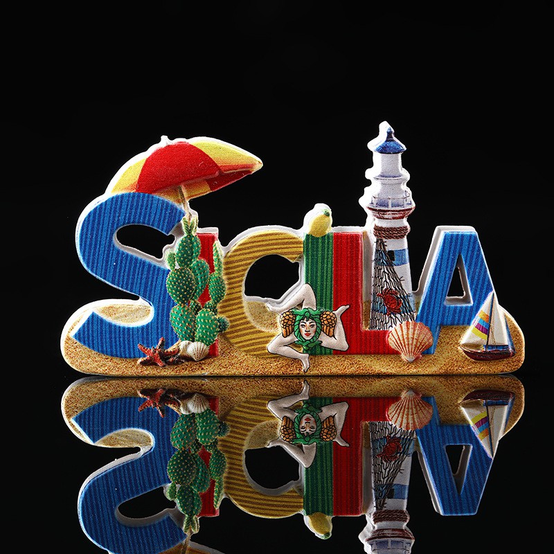 Nam Châm Dán Tủ Lạnh Trang Trí Nhà Bếp Du Lịch Cá Nhân Hóa