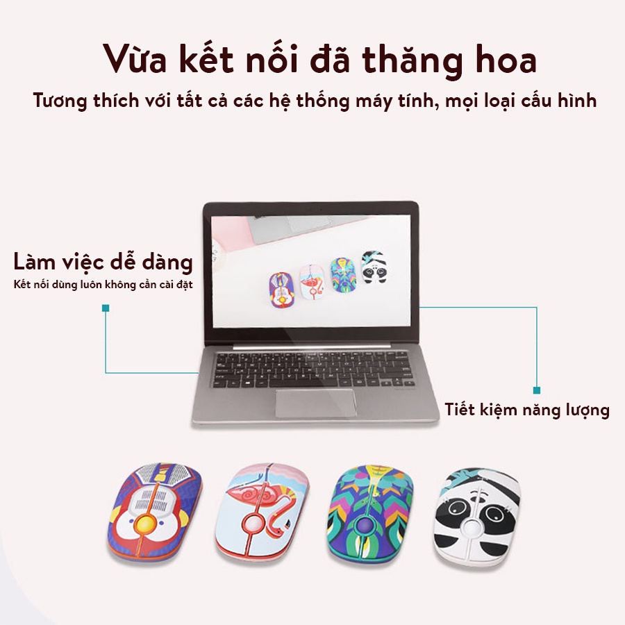 Chuột không dây máy tính Coputa Chuột laptop cao cấp silent Forter I330