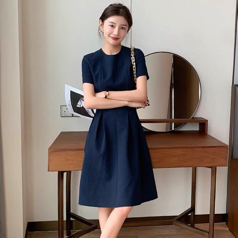 Đầm Công Sở, Dự Tiệc Form Dài Chất xốp Hàn nhập khẩu Sang Trọng – Thanh Lịch