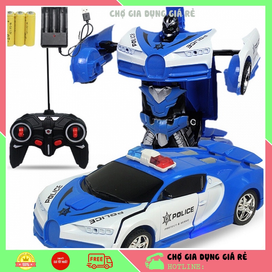 Xe Ô Tô Điều Khiển Từ Xa, Biến Hình Thành Robot . Các Bé sẽ mê ngay đấy ạ.