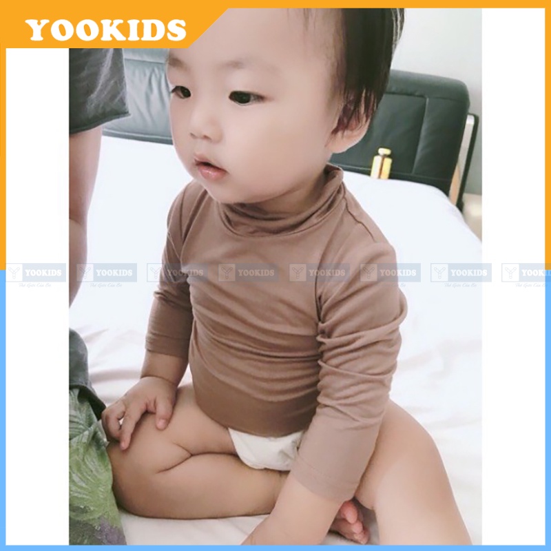 Áo giữ nhiệt cho bé YOOKIDS chất cotton mềm co giãn tốt, Áo giữ nhiệt bé trai bé gái 1 2 3 4 5 tuổi