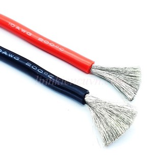 Dây điện 10awg vỏ silicon đen (mét)