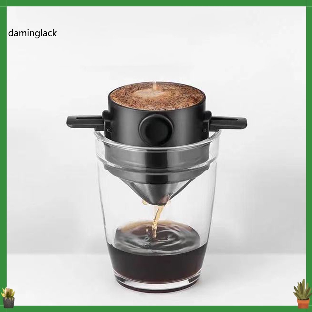 daminglack Household electrical appliances Black Color Coffee Dripper Drip Coffee Filter Supplies Heat Resistant for Home