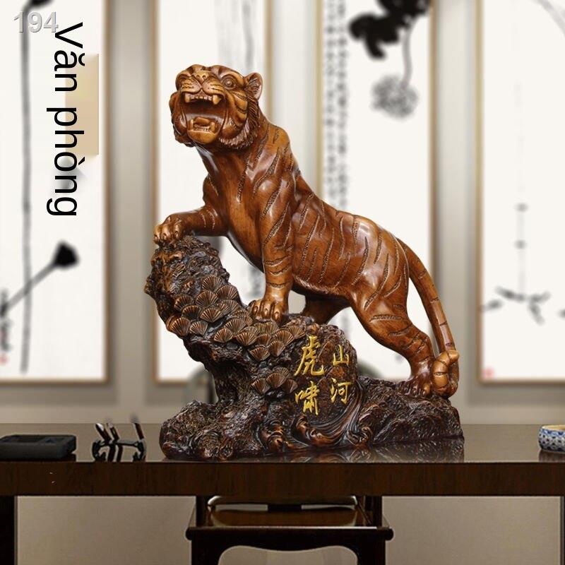 【Mới nhất 】Đồ trang trí con hổ gầm núi và sôngy mắn Phong thủy Phòng khách Văn Zodiac Meng Thủ công mỹ nghệ Quà tặng