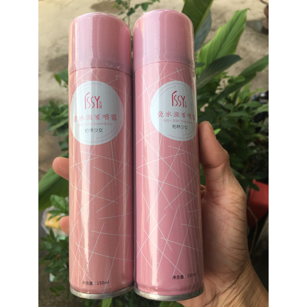 Xịt dầu gội khô không nước ISSY, 4 mùa, 4 hương, chống bết giá rẻ