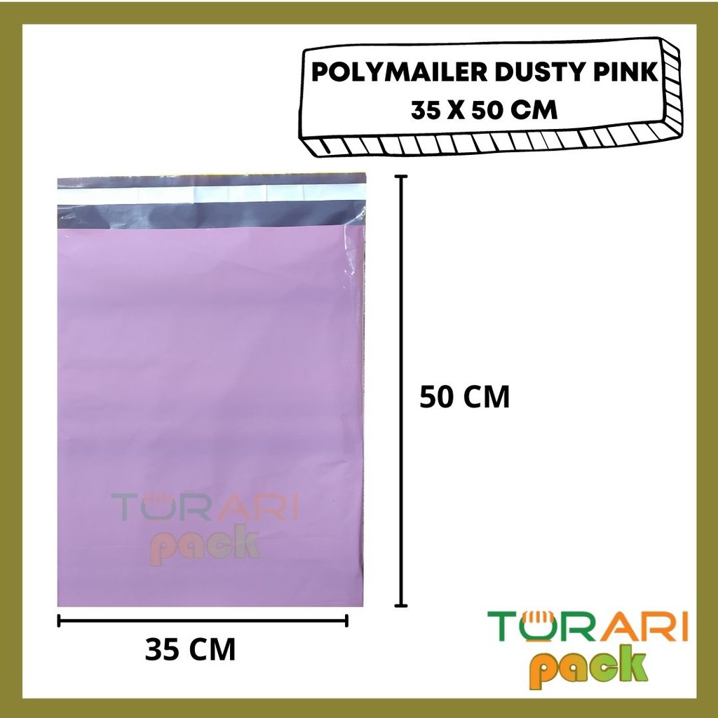 50 quần áo Polymailer / ONLINE SHOP / DUSTY PINK 35x50