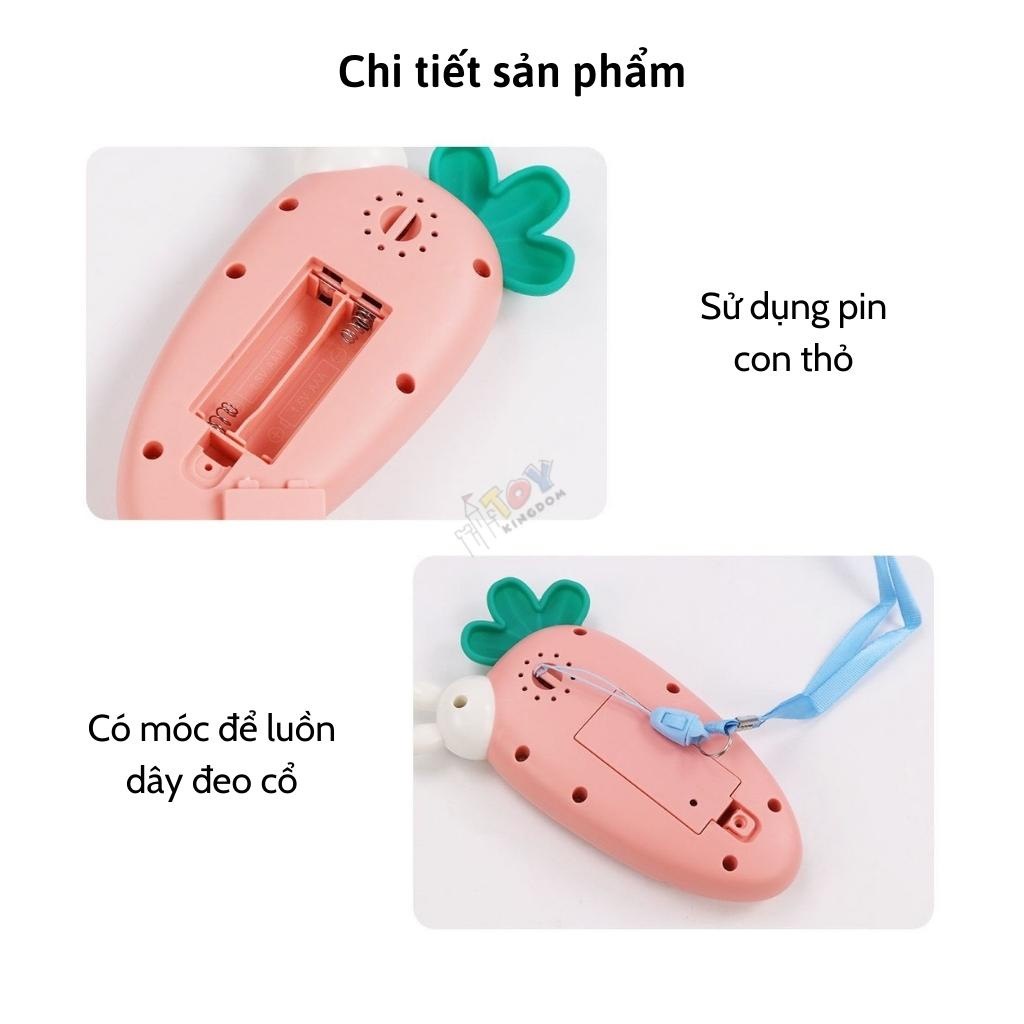 Điện Thoại Đồ Chơi Cho Bé Có Nhạc Tiếng Anh  & Đèn  Tặng Kèm Pin & Dây đeo