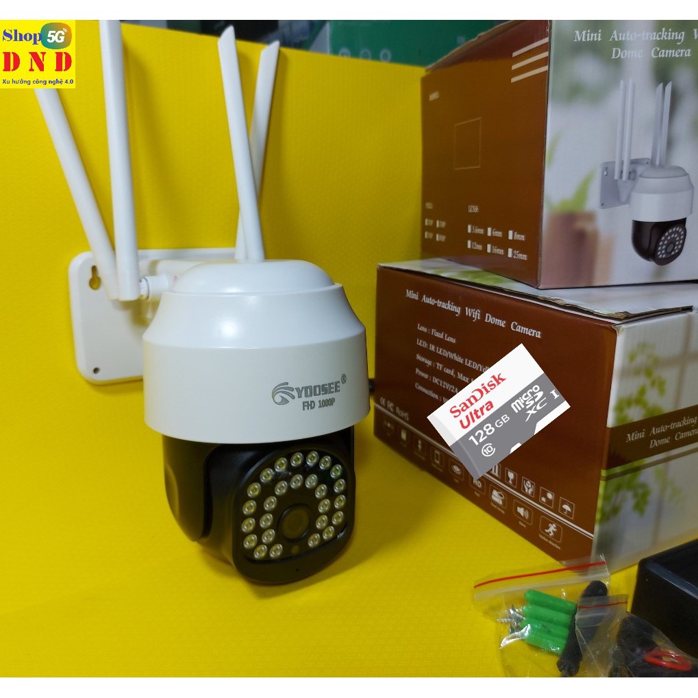 [Mã 267ELSALE hoàn 7% đơn 300K] Camera Wifi Yoosee 27 Led quay đêm có màu, 4 Râu bản Pro ngoài trời, trong nhà 3.0Mpx | BigBuy360 - bigbuy360.vn