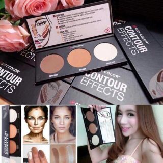 BẢNG PHẤN TẠO KHỐI 3 Ô CITY COLOR CONTOUR EFFECTS PALETTE
