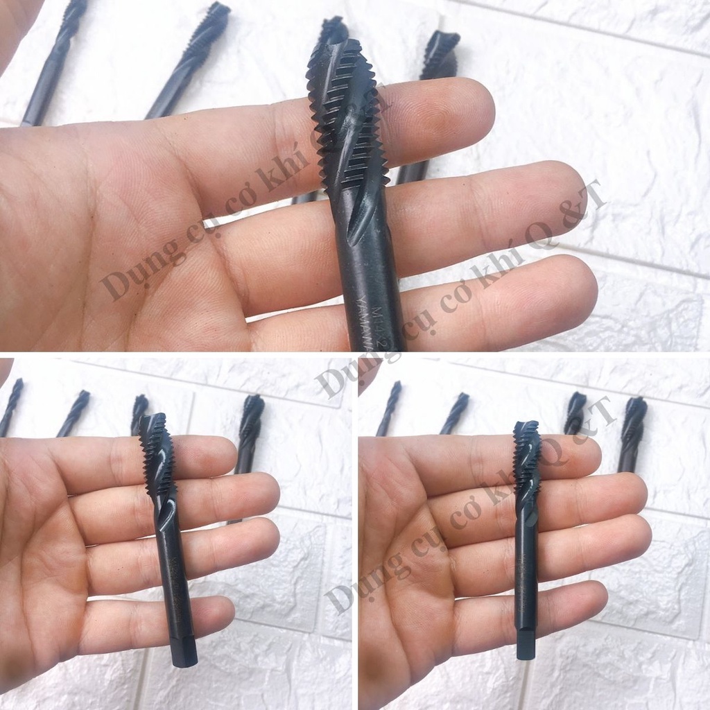Taro ren trong , Mũi tạo ren xoắn thép gió hss đen từ m4 tới m14