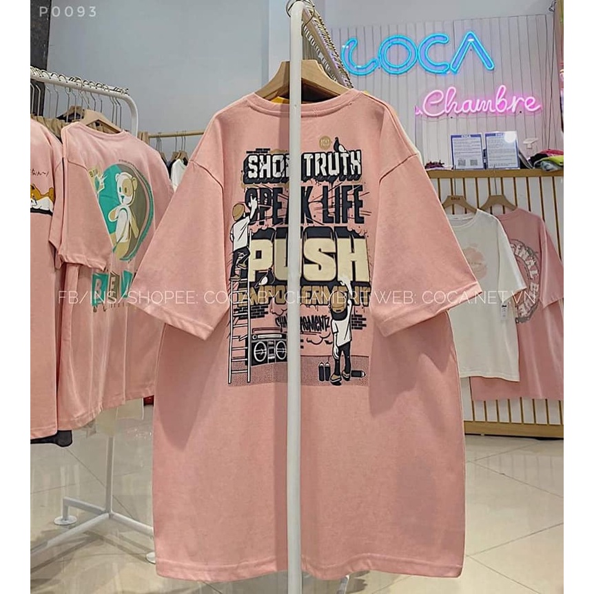 Áo thun tay lỡ Unisex, áo phông form rộng ATL02