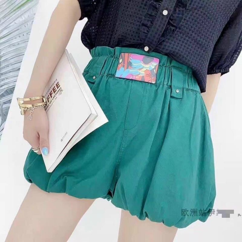 Quần sooc bồng họa tiết cạp hàng QCL1