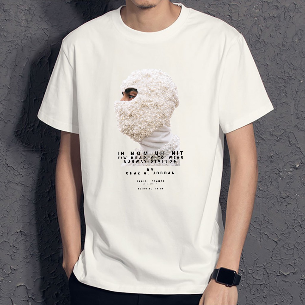 Áo thun unisex ngắn tay không cổ in hình MẶT NGƯỜI NAM - Bộ sưu tập áo phông mặt người thời trang | BigBuy360 - bigbuy360.vn