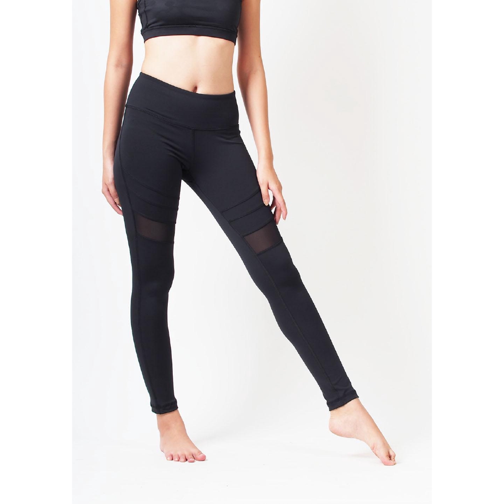 Legging dài Vip Performance phối 2 vạch lưới bắp chân