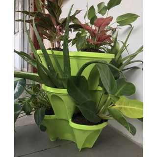 [GIÁ HỦY DIỆT] combo 6 Chậu trồng cây xếp tầng, tháp trồng cây nhiều tầng