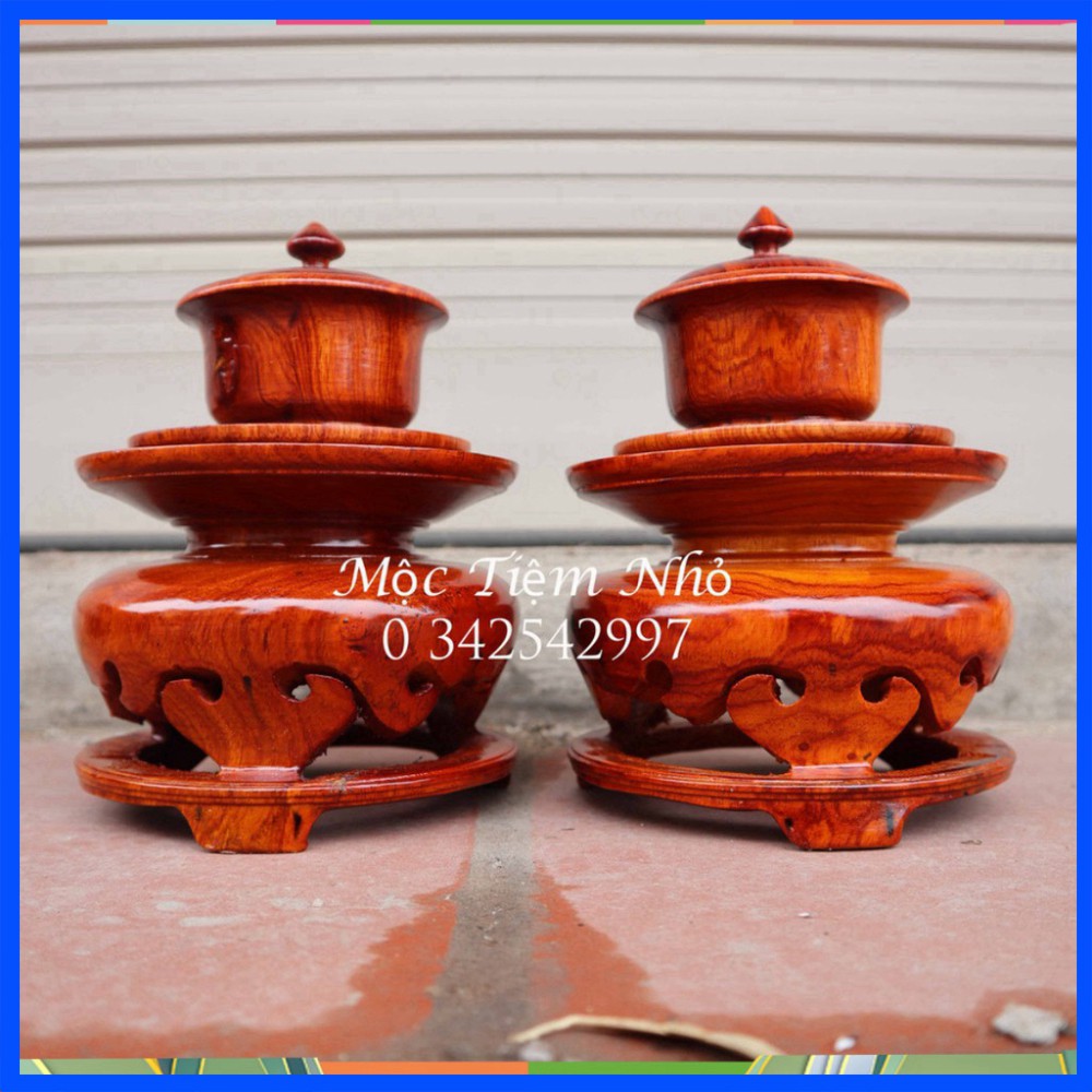 Chén gô hương thờ gia tiên cao 20cm