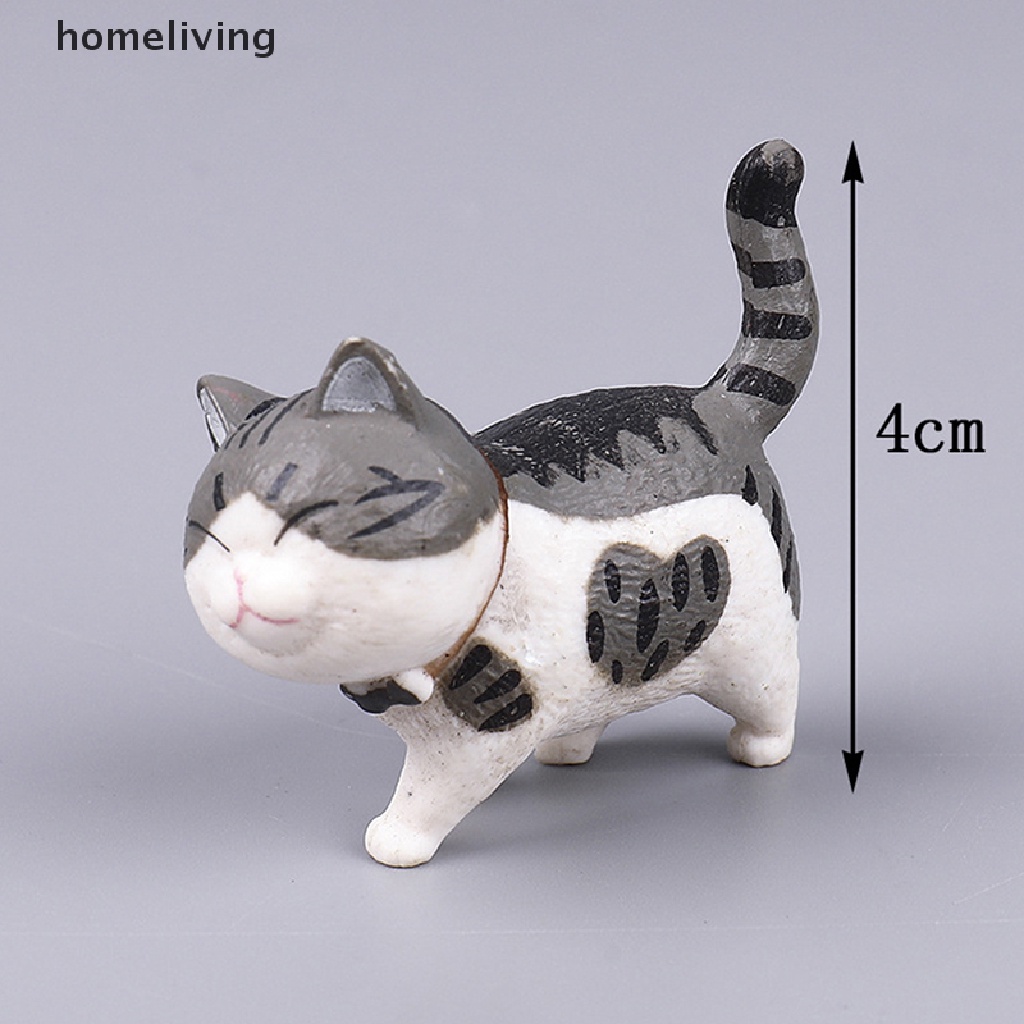 1 Mô Hình Chú Mèo Mini Bằng PVC Dễ Thương Dùng Trang Trí