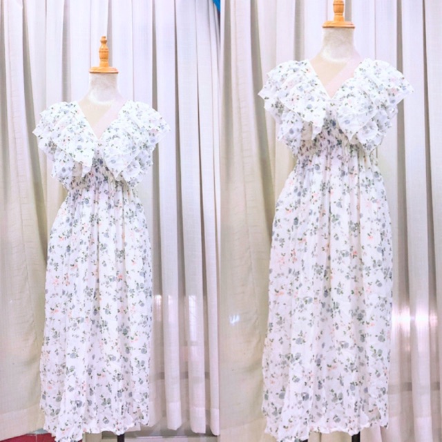 Sale đầm 2 bèo hoa nhí tiểu thư