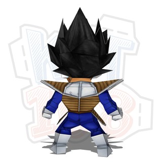 Mô hình giấy Anime Dragon Ball Chibi Vegeta