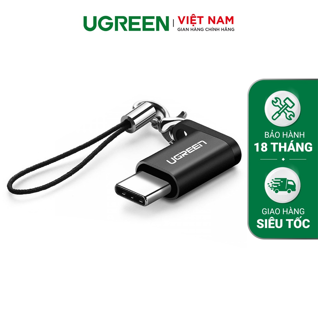 Đầu chuyển đổi Micro USB sang USB type C có hỗ trợ OTG UGREEN US278 50551