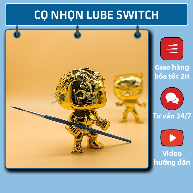 Cọ Lube đầu nhọn | Lube Switch | Lube Stab | Cọ Vẽ | Chổi Lube