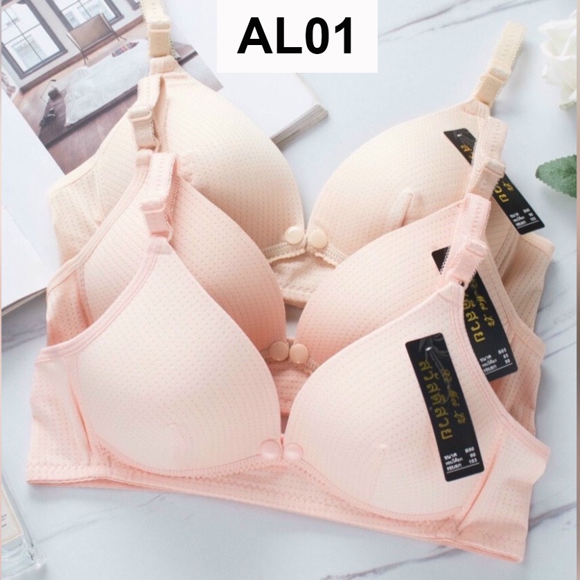 Áo Lót Bầu Và Sau Sinh Mở Cúc Cho Con Bú Tiện Lợi Chống Chảy Xệ, Áo Ngực Bầu Không Gọng Đệm Thông Hơi HN1605 Honey Mommy