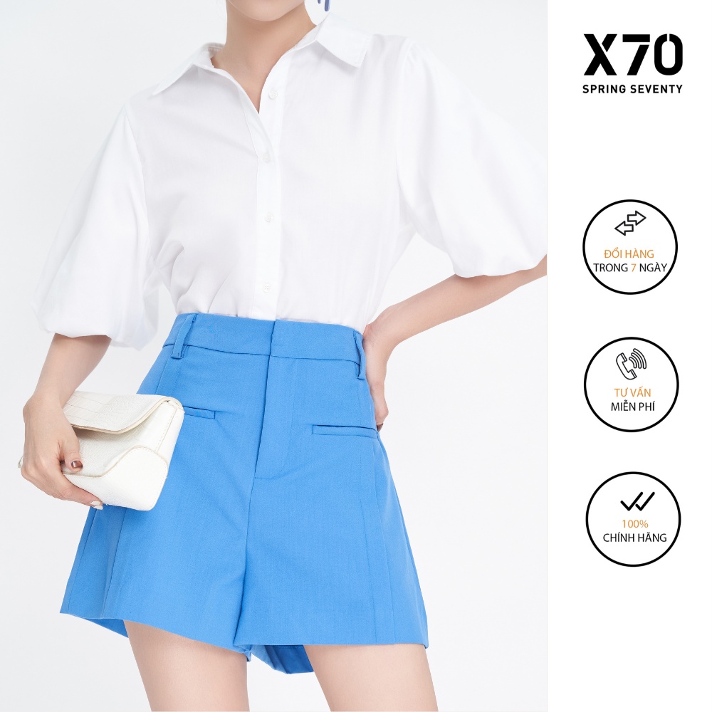 Quần Short Nữ Trơn Thiết Kế Túi Trước Thời Trang X70 - 04560015