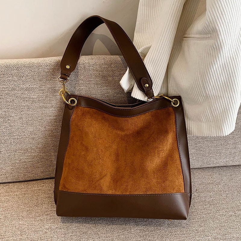 TÚI XÁCH ĐEO VAI NAM / NỮ / UNISEX DẠNG TOTE BẢN DÂY TO DA LỘN PHỐI PU KHỔ A4