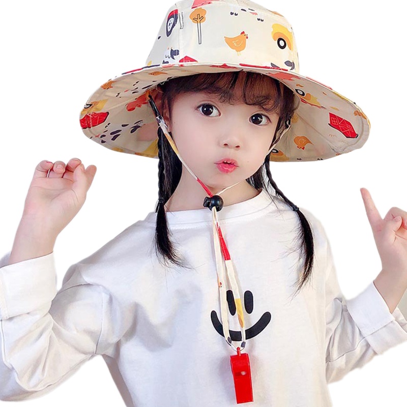 Nón Tai Bèo Chống Nắng Họa Tiết Hoạt Hình Dễ Thương
