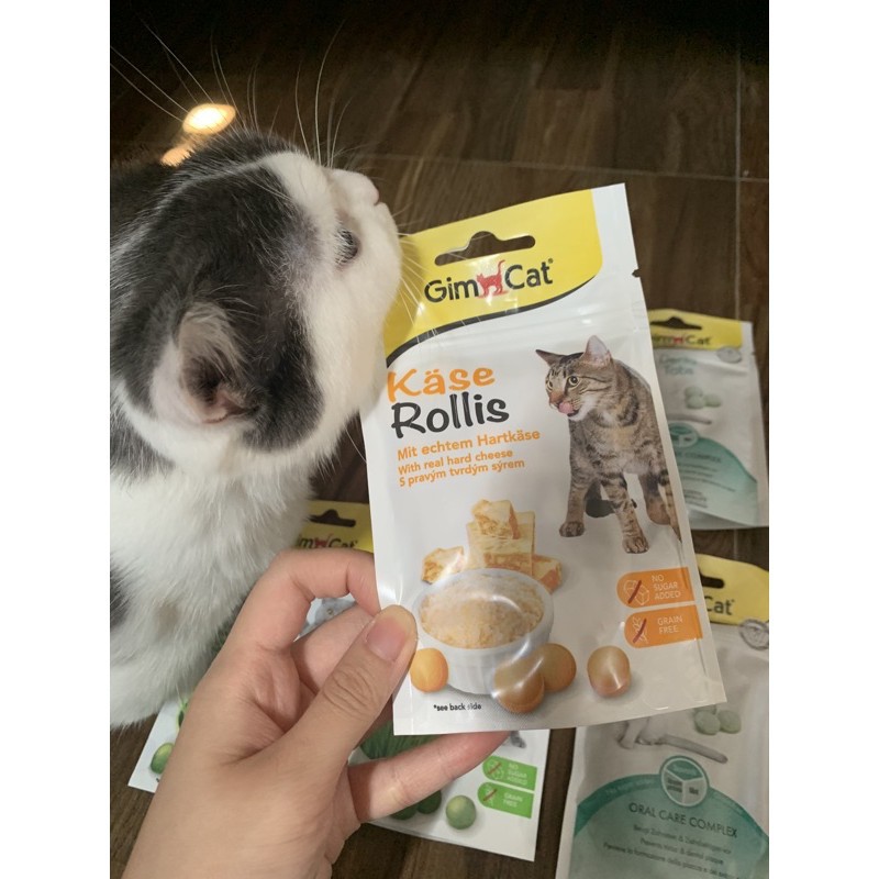 Gimcat Cheeze sản phẩm snack phô mai viên giúp giảm stress cho mèo