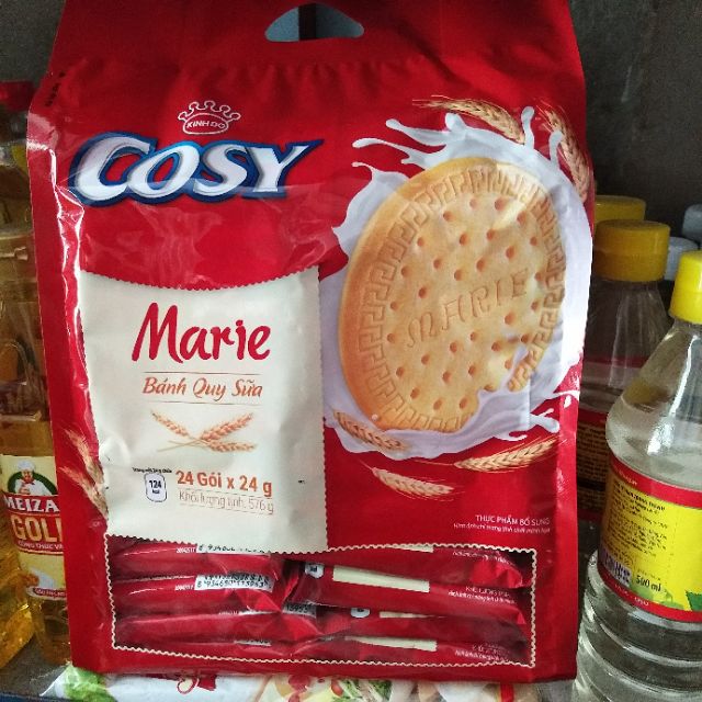 BÁNH QUY SỮA COSY MARIE TÚI 528G(BAO BÌ MỚI)