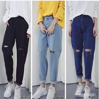 Quần baggy tây jean k giãn có bigsize