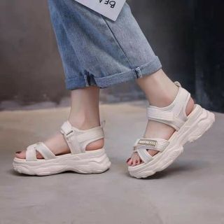 Sandal 2 Màu Trắng Đen