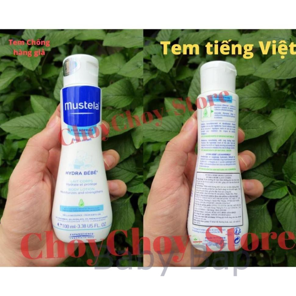 Kem dưỡng da toàn thân Mustela Hydra Bebe Body Lotion