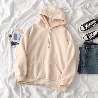 Hoodie nỉ bông trơn