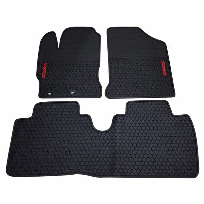 Thảm sàn, lót sàn cao su 3D cho Toyota Yaris 2014-2021 2022 2023