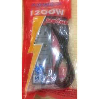 Ổ cắm 4 lỗ chịu tải 1200W dây dài 2,5 mét SOPOKA