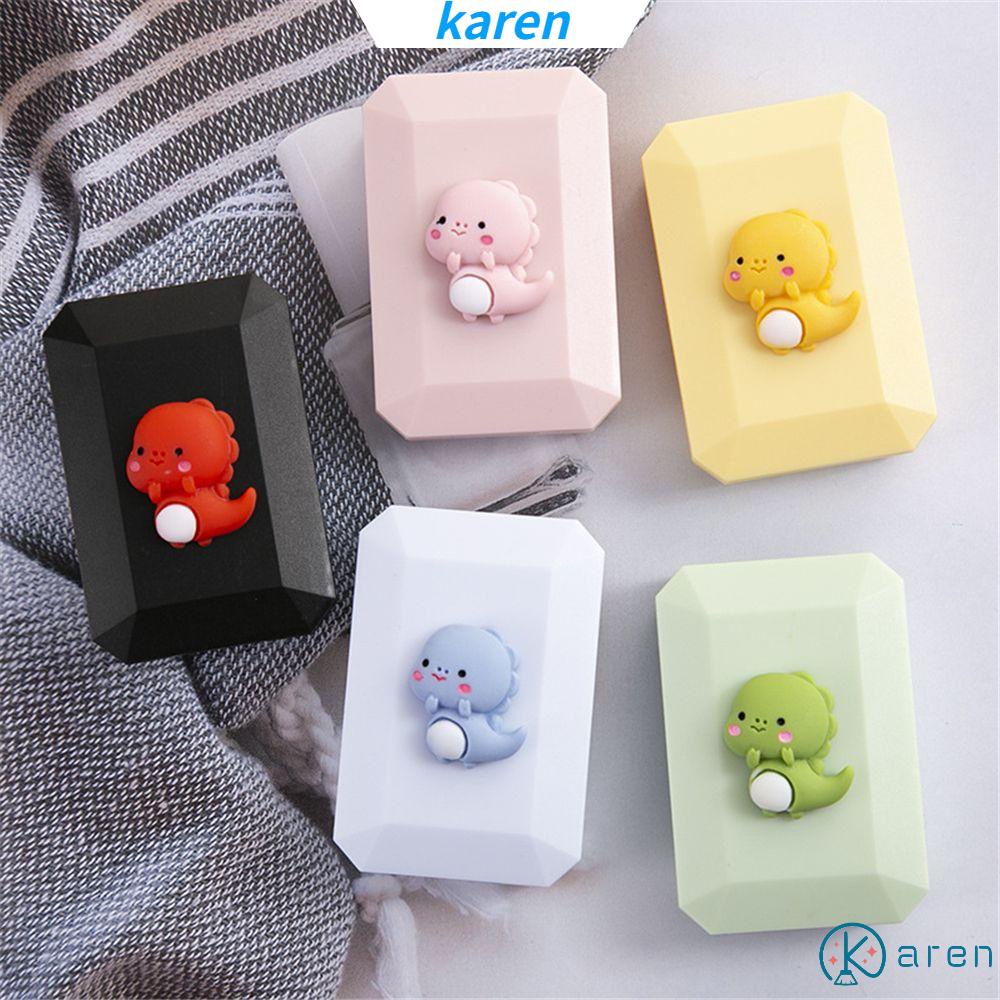 Hộp đựng kính áp tròng hình chú khủng long hoạt hình dễ thương
