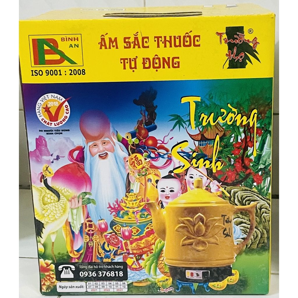 Ấm sắc thuốc Trường Sinh BA - 1983A 3.2L