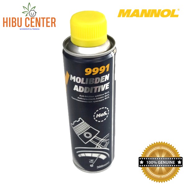 Phụ Gia Làm Tăng Độ Trơn Của Nhớt, Giảm Ma Sát MANNOL 9991 – 300ML Molibden Additive, Hàng Đức Chính Hãng – HIBUCENTER