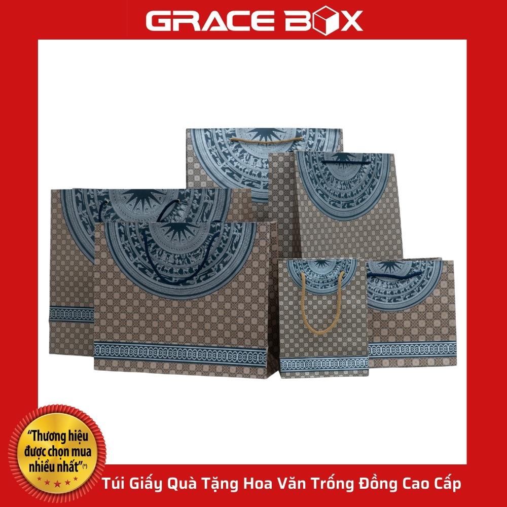 {Giá Sỉ} Túi Giấy Quà Tặng Hoa Văn Trống Đồng Cao Cấp - Siêu Thị Bao Bì Grace Box