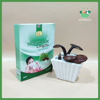 Mặt Nạ Dừa Linh Chi Cửu Long - Trắng Sáng Da Hộp 4 Miếng
