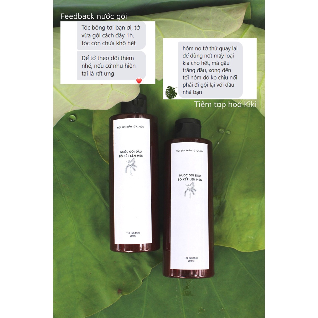 Nước gội 100% tự nhiên - bồ kết lên men