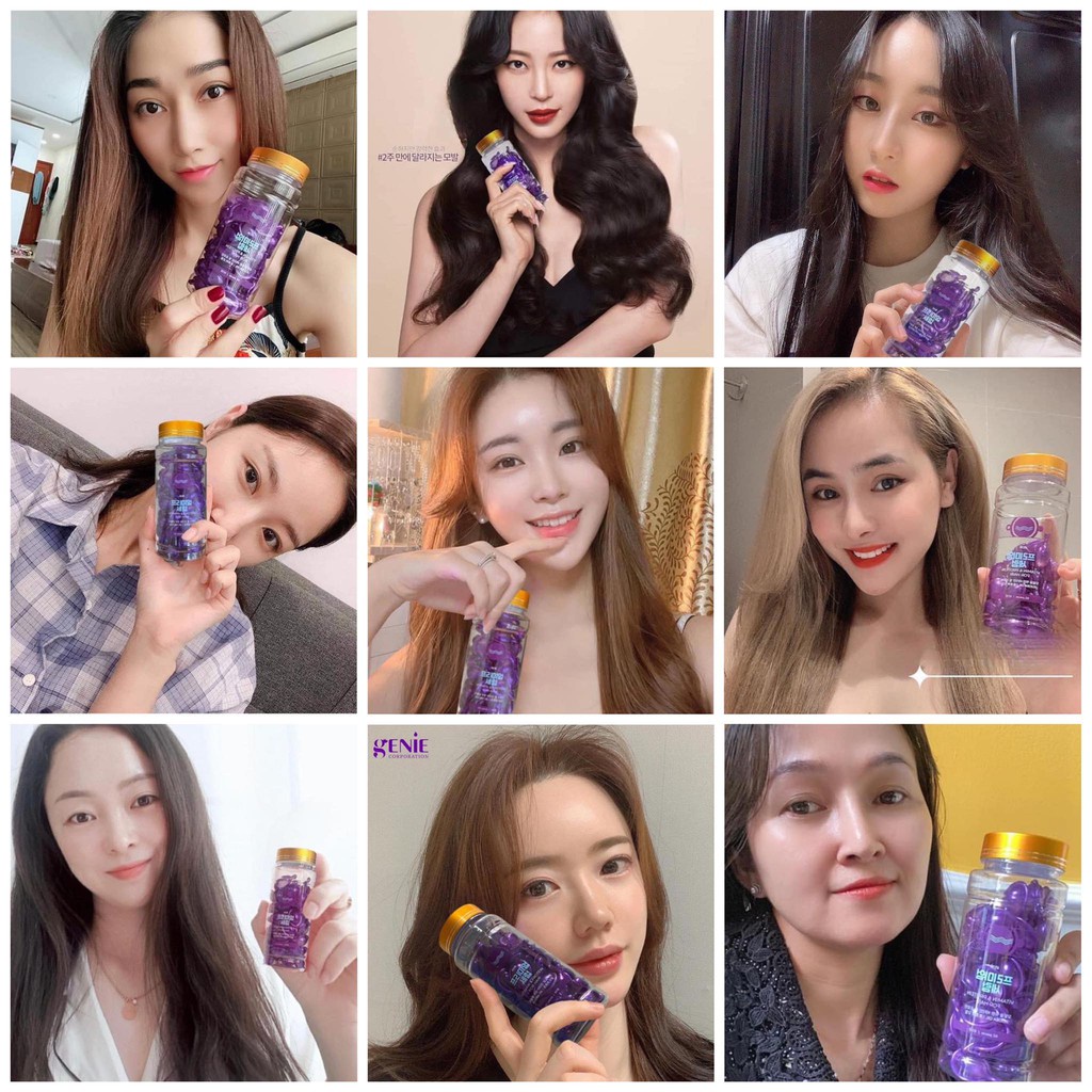 Huyết thanh dưỡng tóc Paris choice Genie 60 viên