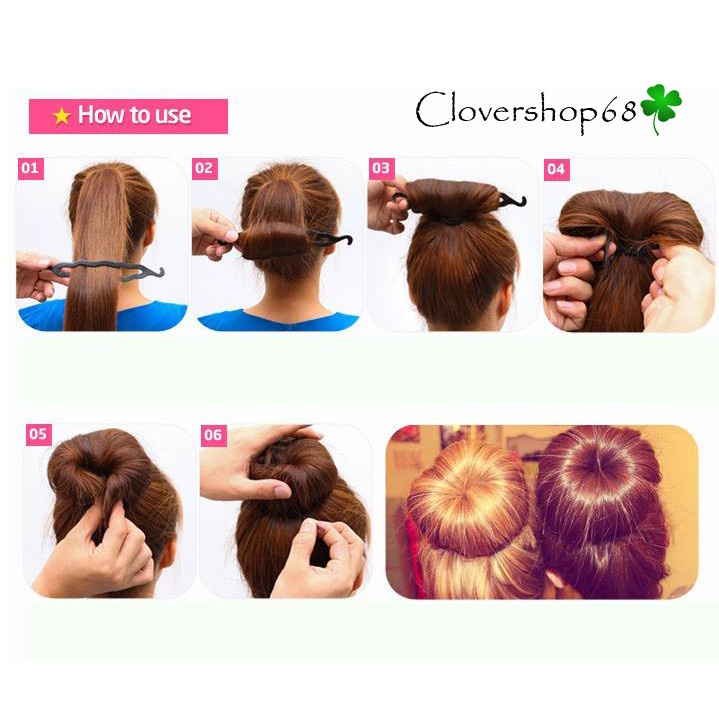 Bộ Dụng Cụ Làm Tóc Đa Năng 4 Món - Dụng cụ tạo kiểu tóc thông minh   🍀 Clovershop68 🍀