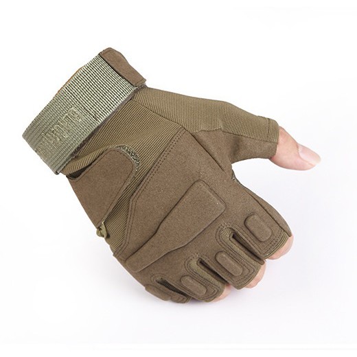 ✔️✔️ Găng tay nam hở ngón BLACKHAWK (NÂU) + Tặng 1 Khăn phượt đa năng (Màu ngẫu nhiên)