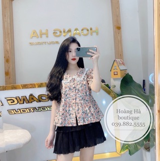 BÁN SỈ ÁO PEPLUM HOA CỔ SEN